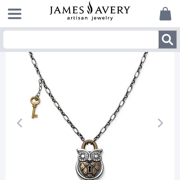 James Avery Owl Lock Necklace SOLD - Picture 4 of 13